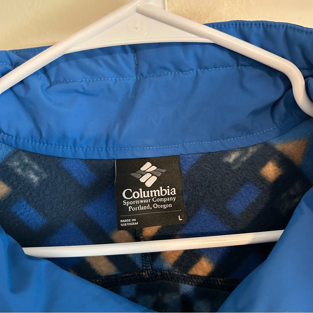 Columbia Blue Geometric Pattern Jacket - image 5